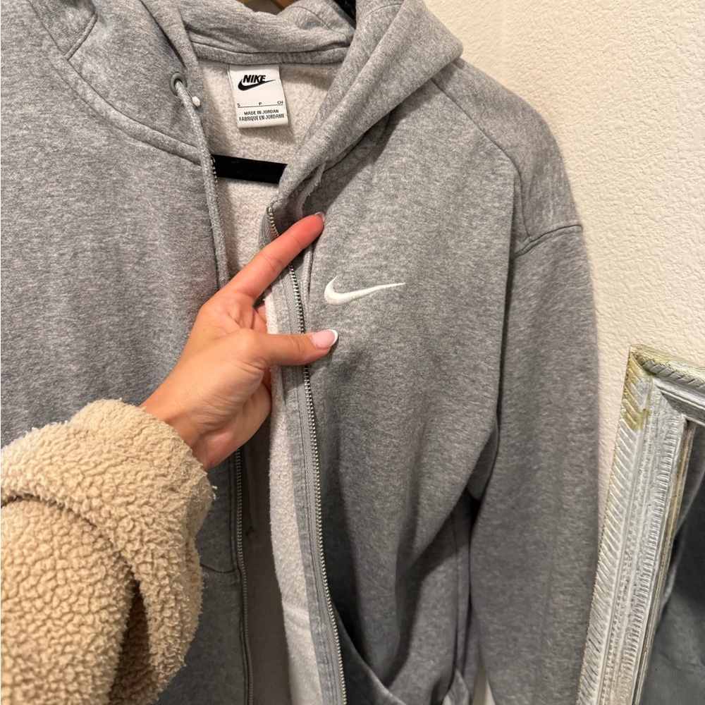 Nike Heather Gray Fleece Hoodie